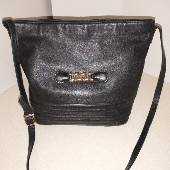 Giani Bernini Bags Womens Purse Black Leather Medium Size Poshmark